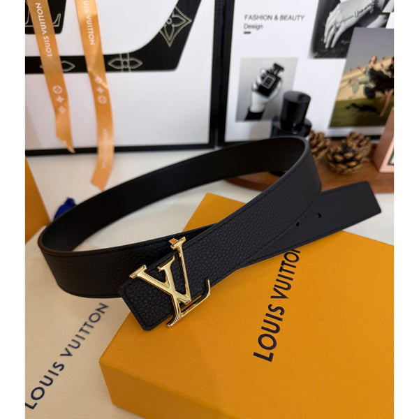 Louis Vuitton LV Initiales Belt – Black/Gold