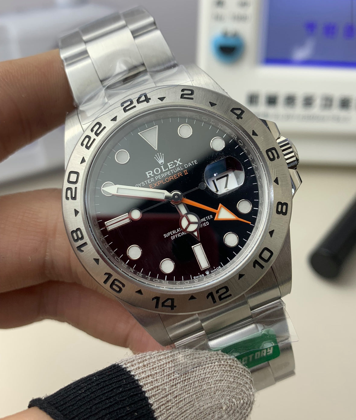 Rolex Explorer II – Black Dial/Orange Hand