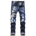 Dsquared2 Distressed Patchwork Blue Jeans