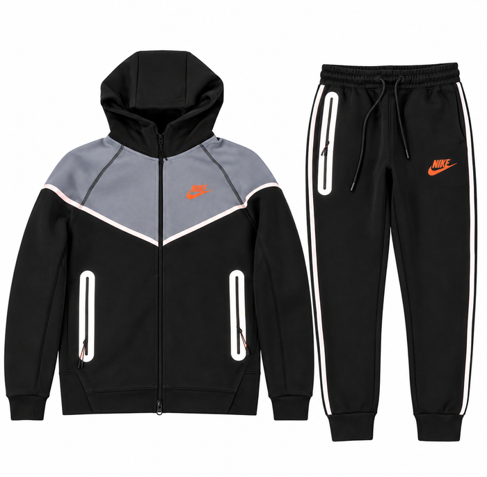 Tuta Nike Tech Fleece - Nero/Grigio