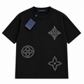 Louis Vuitton Embroidered Monogram T-Shirt – Black