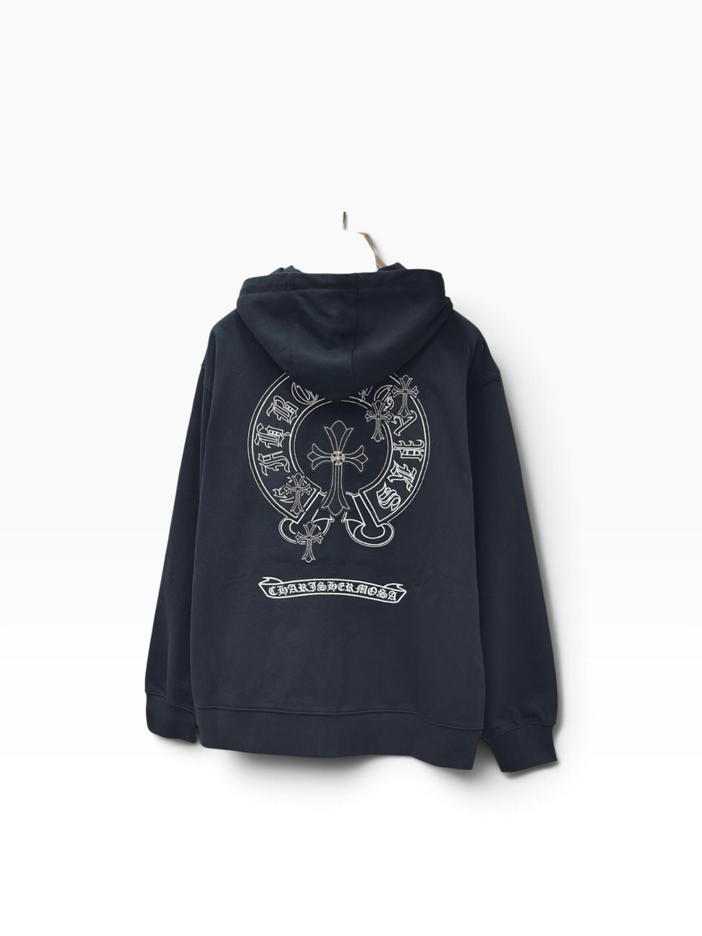 Chrome Hearts Black & White Zip-Up Hoodie