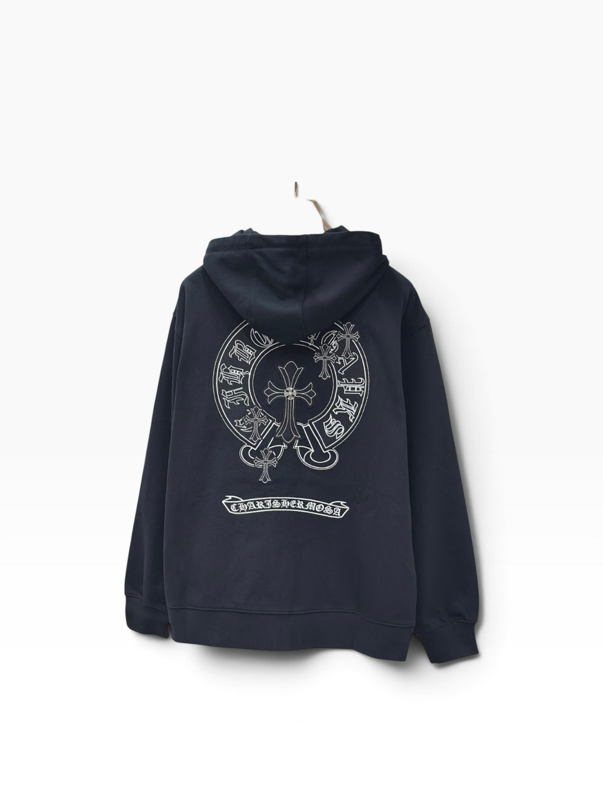 Chrome Hearts Black & White Zip-Up Hoodie