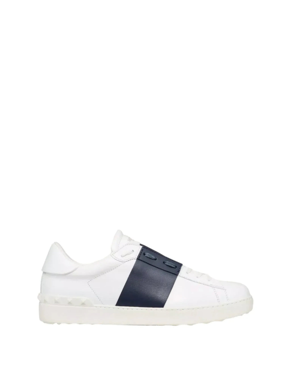 Valentino Garavani Open Sneakers – White/Blue Rockstud