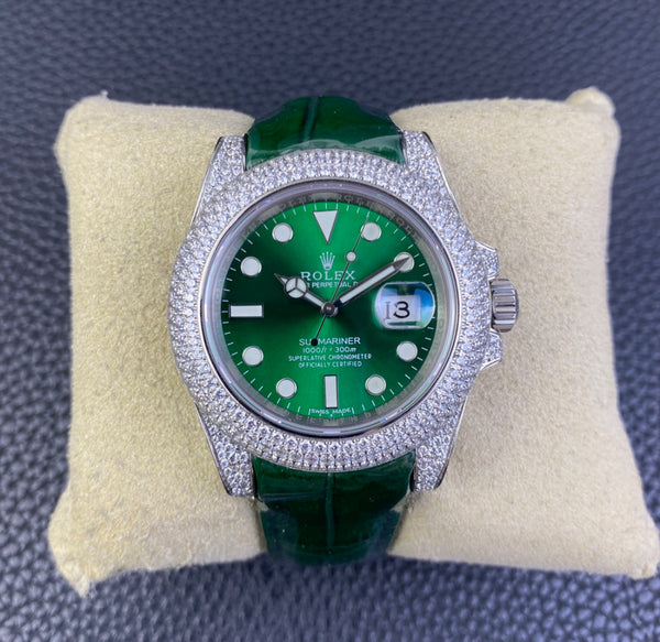 Rolex Submariner Diamond Edition – Silver/Green