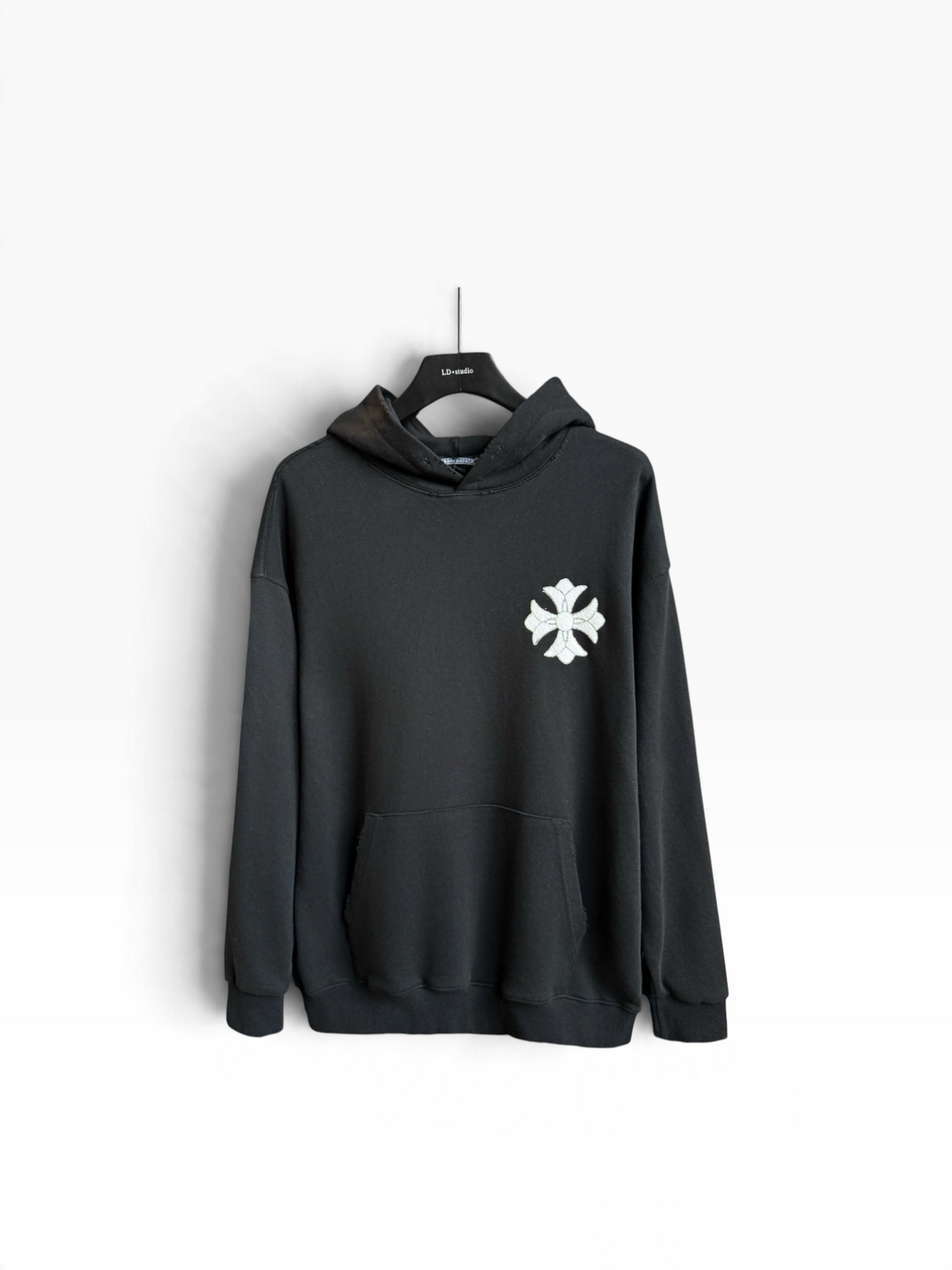 Chrome Hearts Cross Patch Black Hoodie