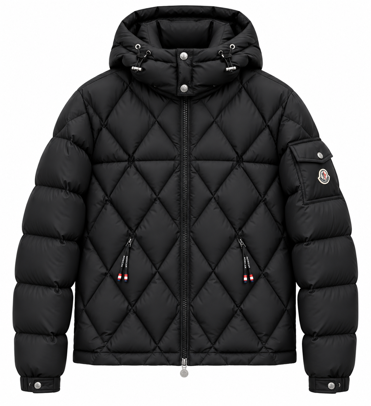 Moncler Diamond-Quilted Puffer Jacket – Black