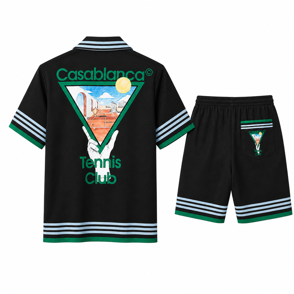 Casablanca Tennis Club Shirt & Shorts Set