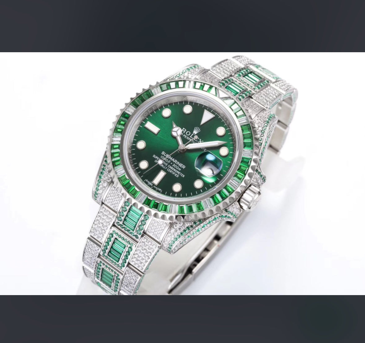 Rolex Submariner Date Green Emerald Diamond Edition