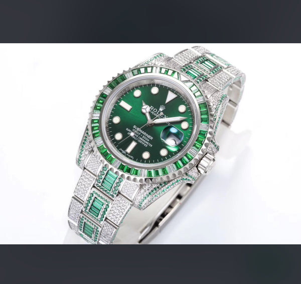 Rolex Submariner Date Green Emerald Diamond Edition