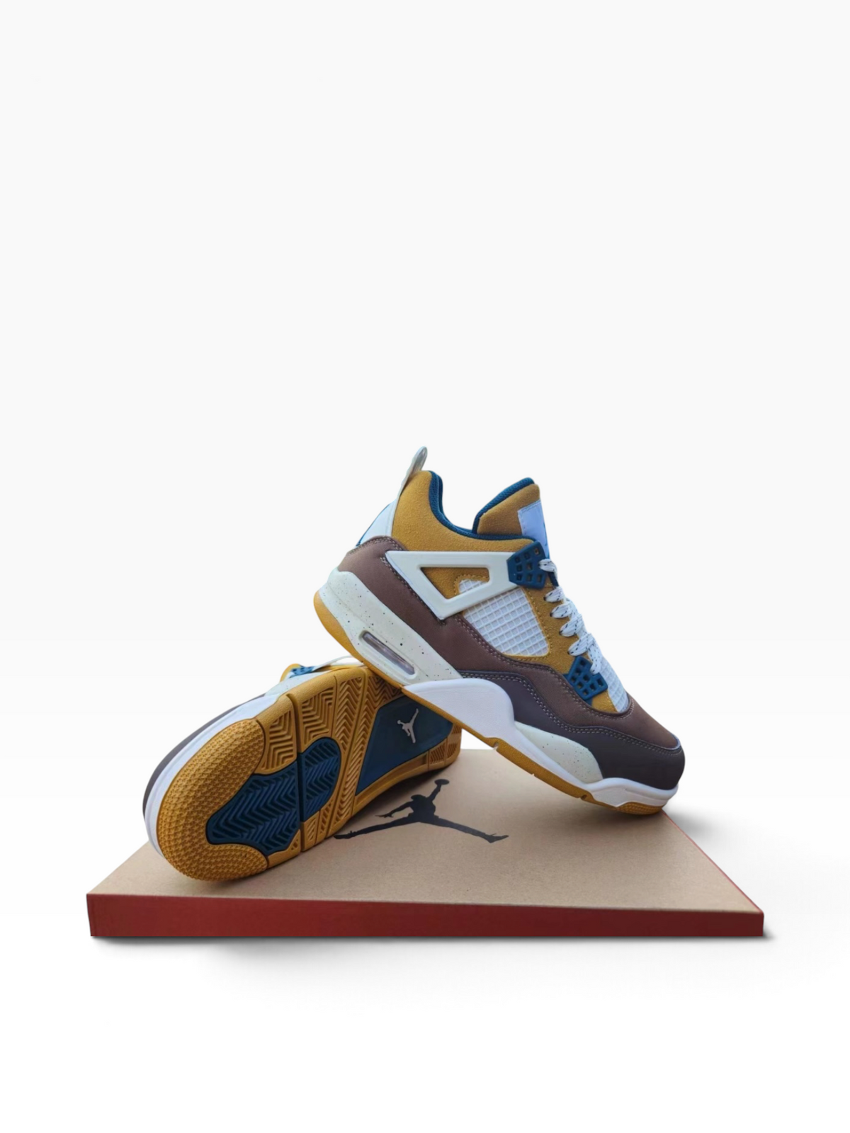Jordan 4 Retro - Brown/Gold/Blue