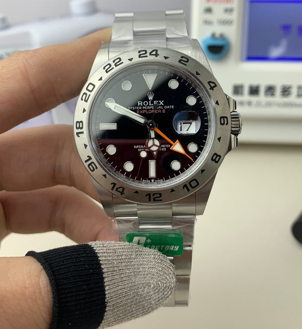 Rolex Explorer II – Black Dial/Orange Hand