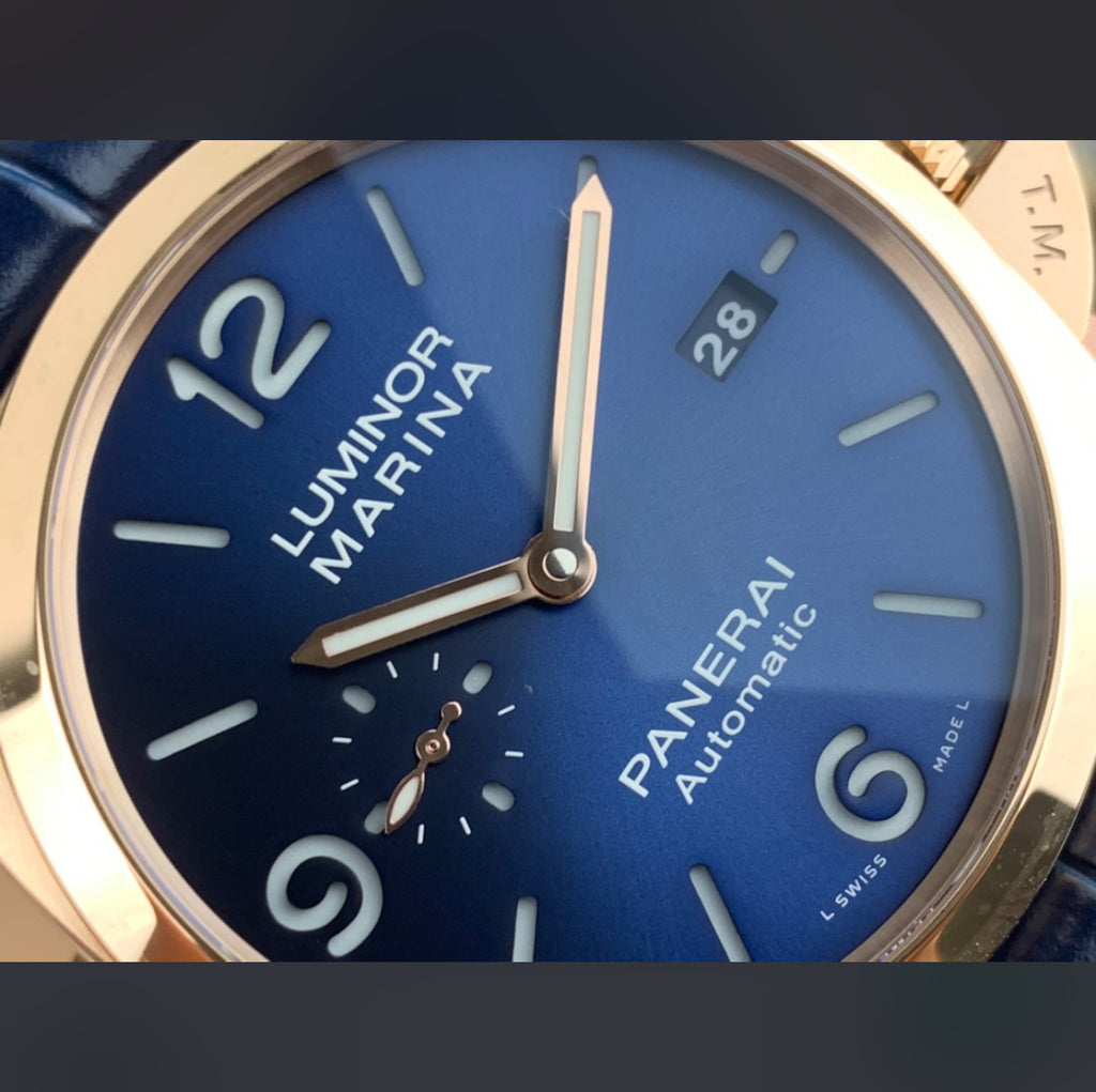 Panerai Luminor Marina Automatic – Rose Gold/Blue