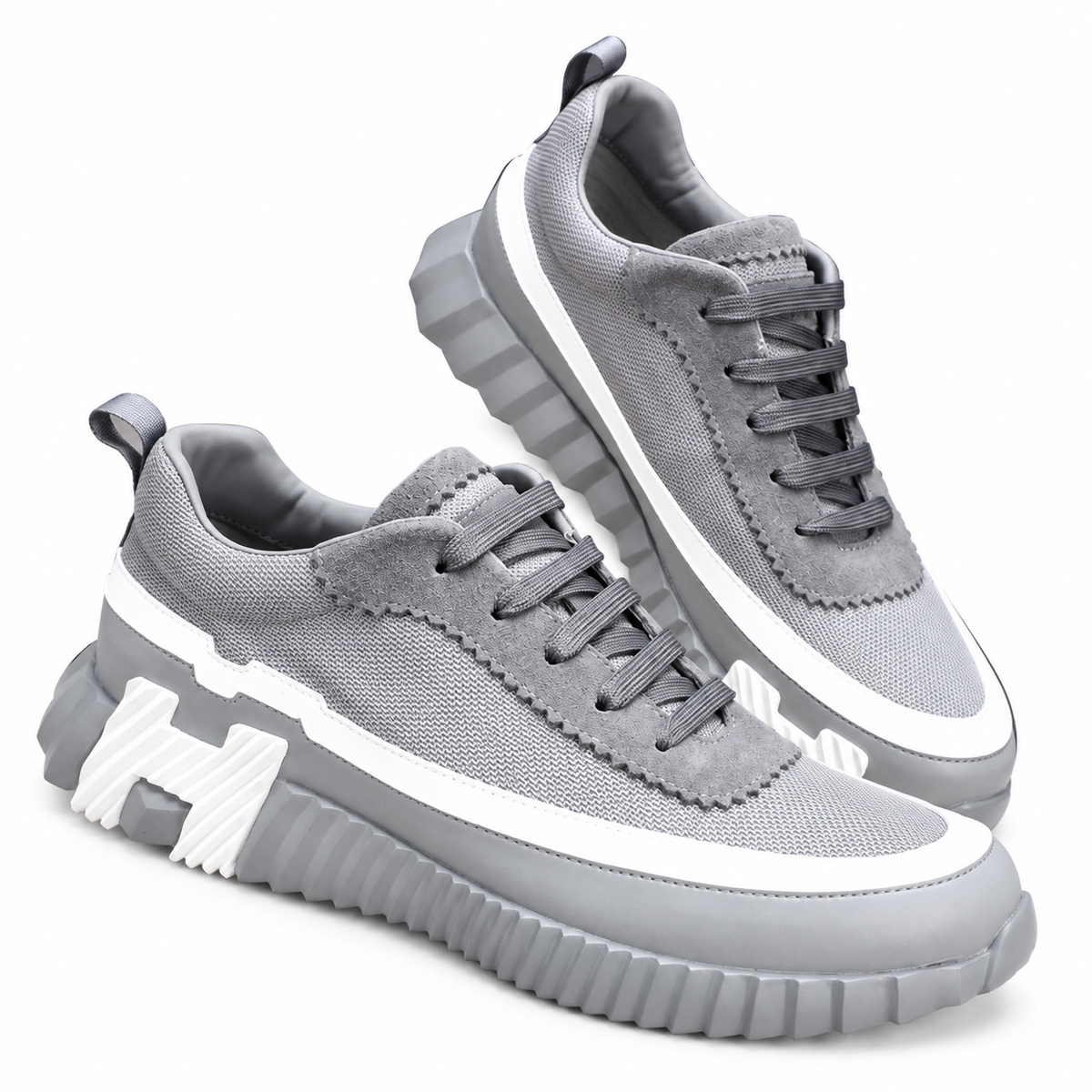 Hermès Bouncing Sneaker – Grey/White