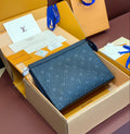Louis Vuitton Pochette Voyage – Blue/Black Monogram