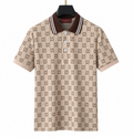 Gucci GG Jacquard Polo Shirt - Beige/Brown
