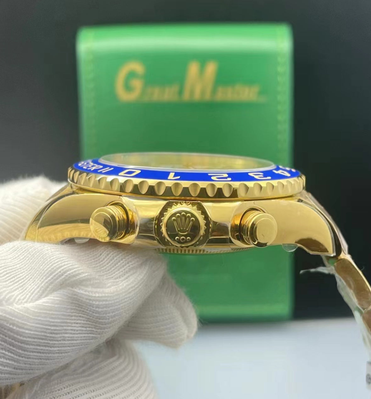 Rolex Yacht-Master II Yellow Gold Blue Bezel