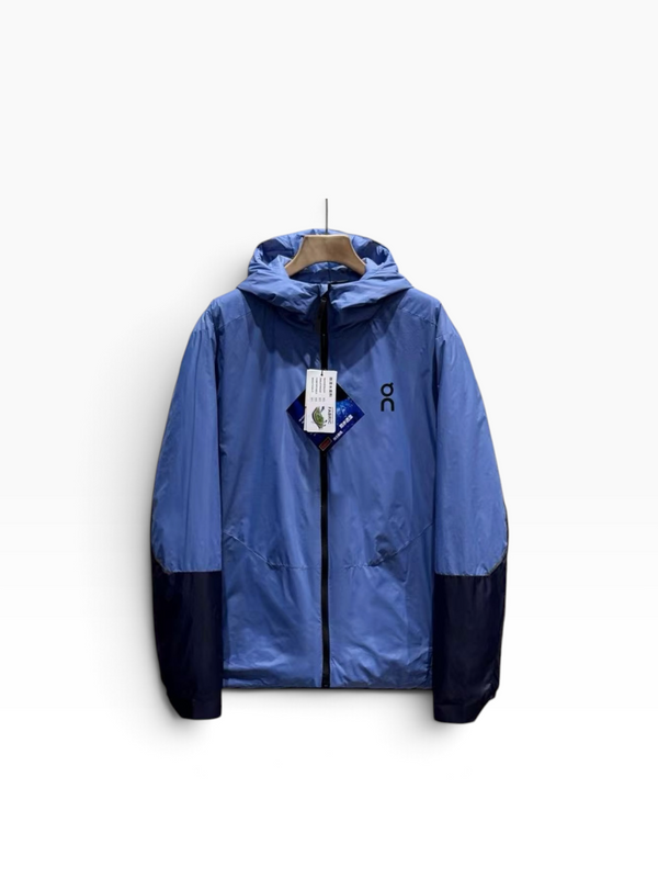 Giacca con cappuccio Colorblock On Running – Blu/Marino