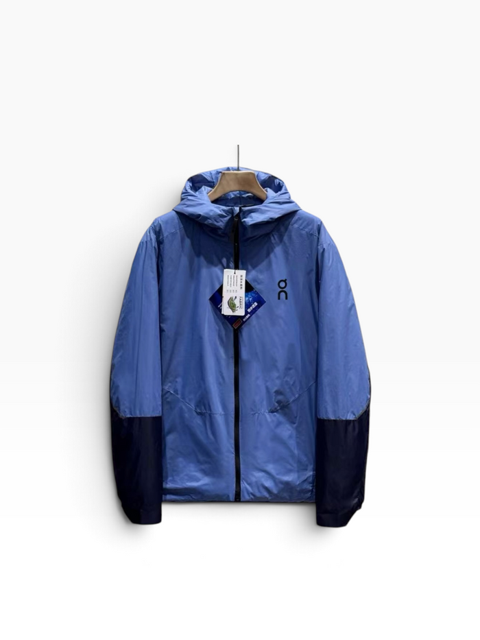 Giacca con cappuccio Colorblock On Running – Blu/Marino