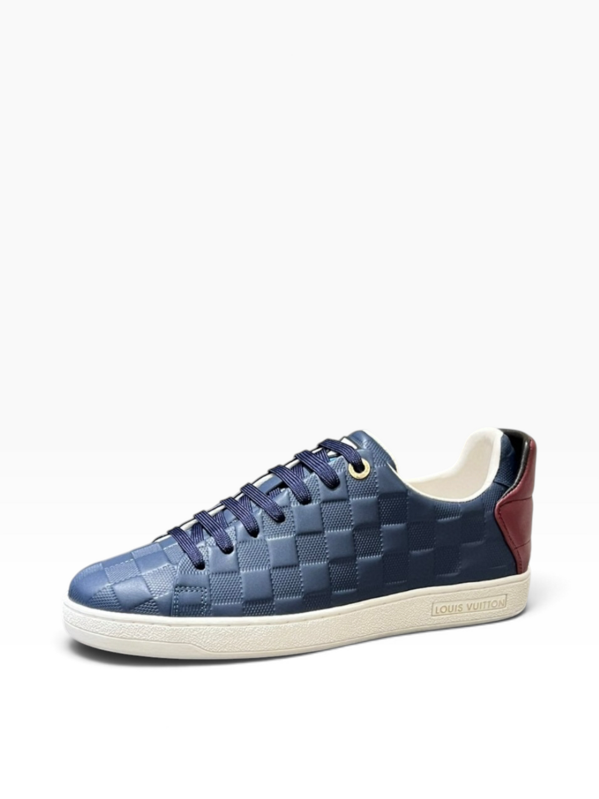 LV Checkerboard Blue Low-Top Sneakers