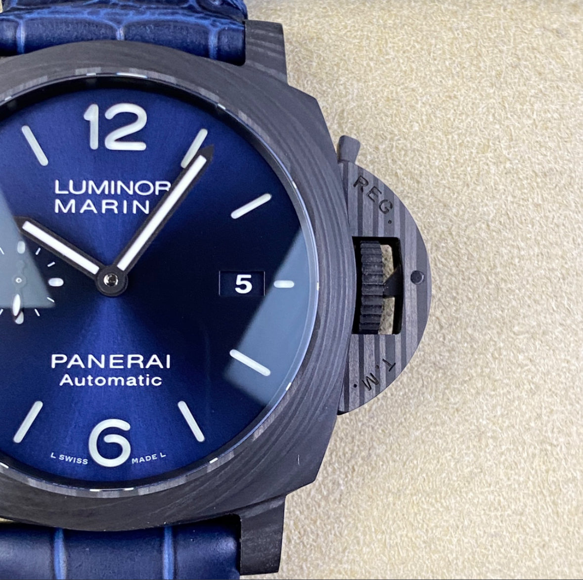 Panerai Luminor Marina Carbotech – Black/Blue Leather