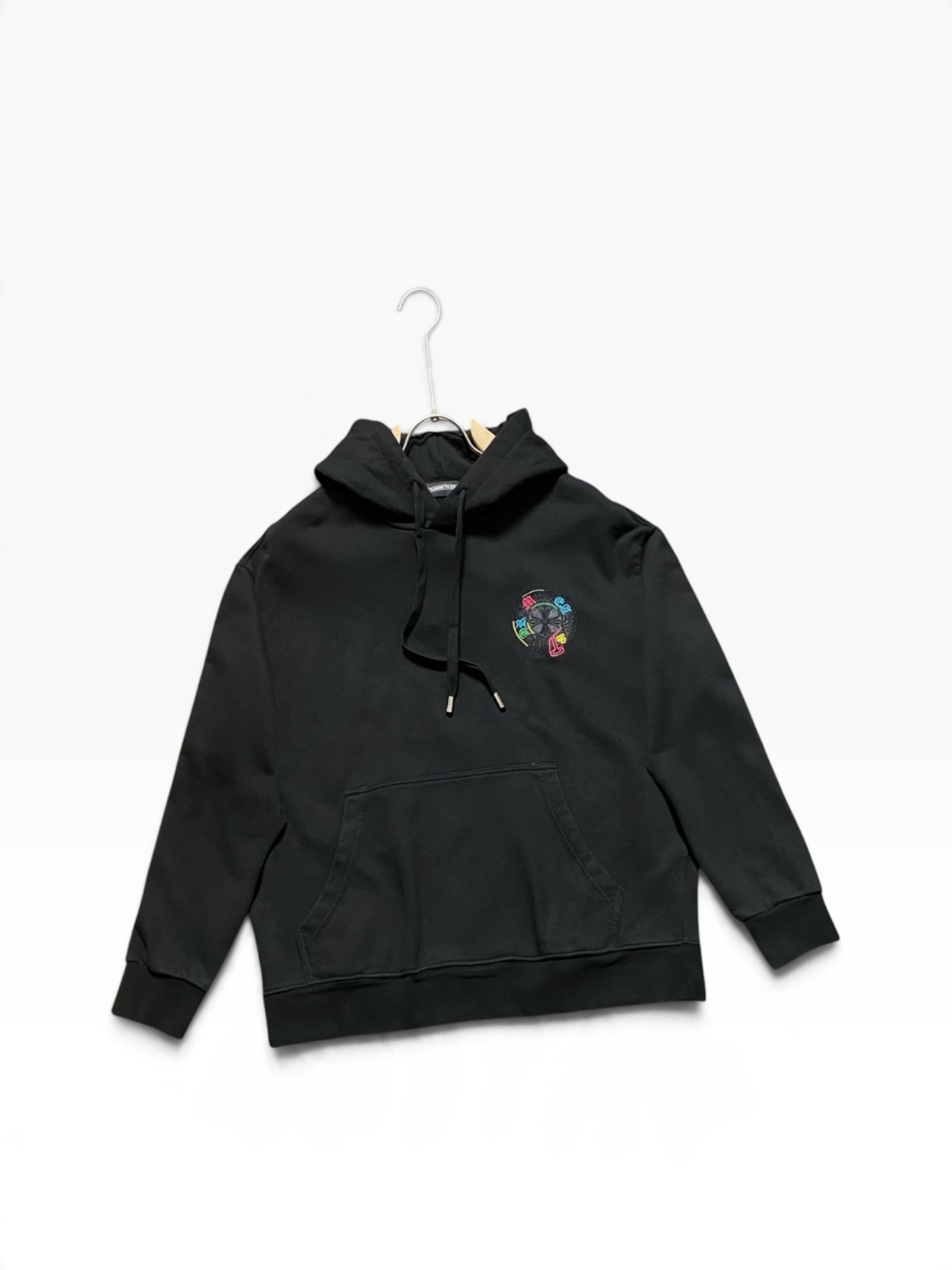 Chrome Hearts Black Multicolor Cross Hoodie