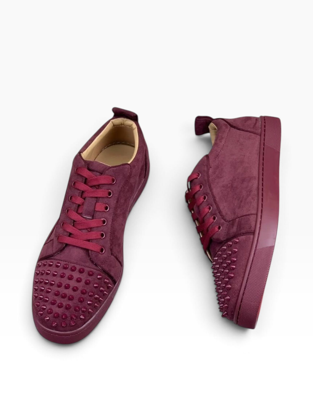 Christian Louboutin Louis Junior Spikes Sneakers - Red