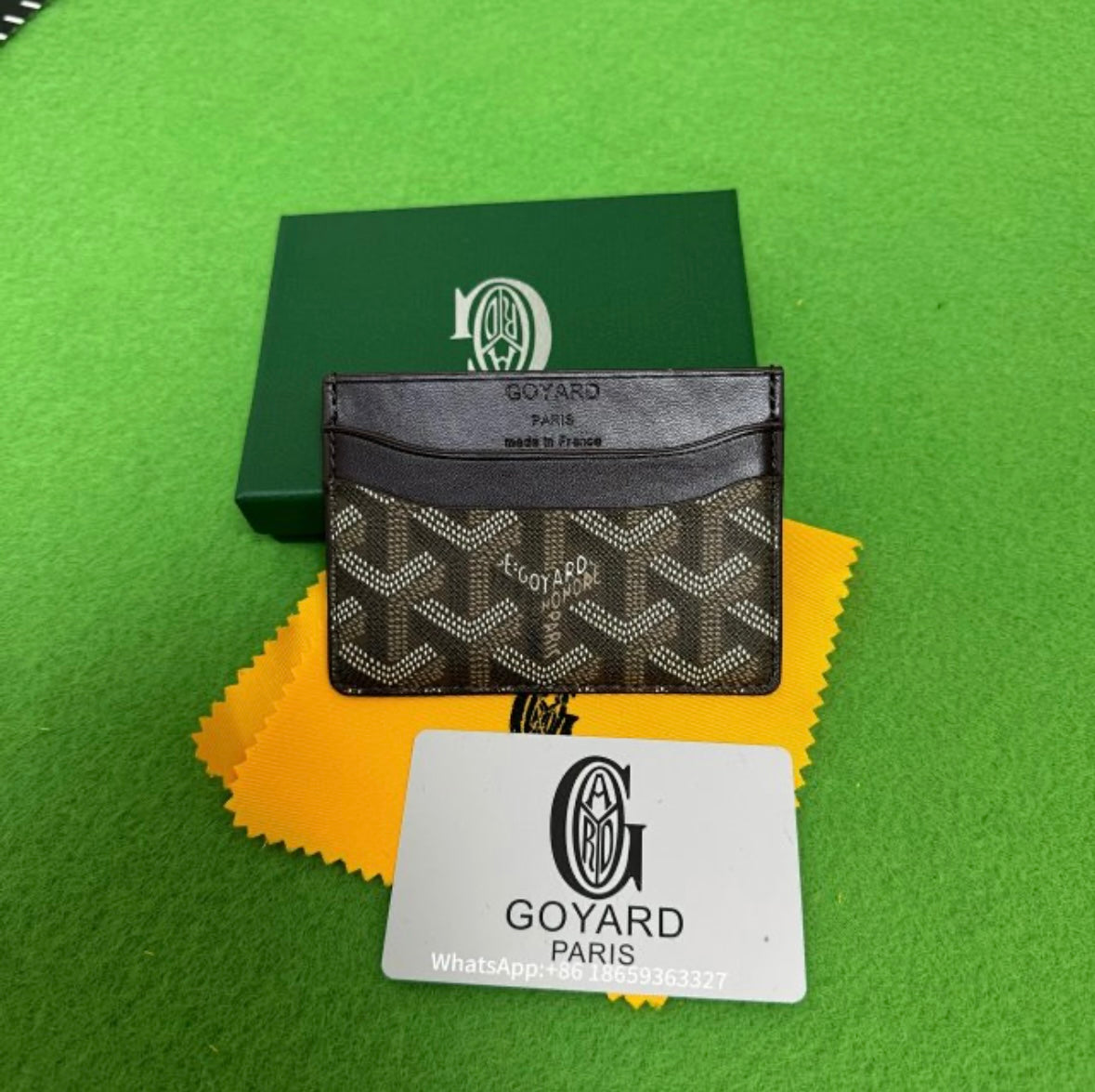 Goyard Paris wallet - Black/Brown/White