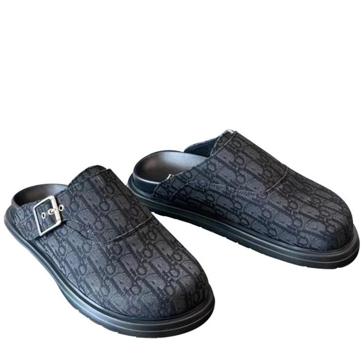Dior Oblique Mule Tofflor Svart