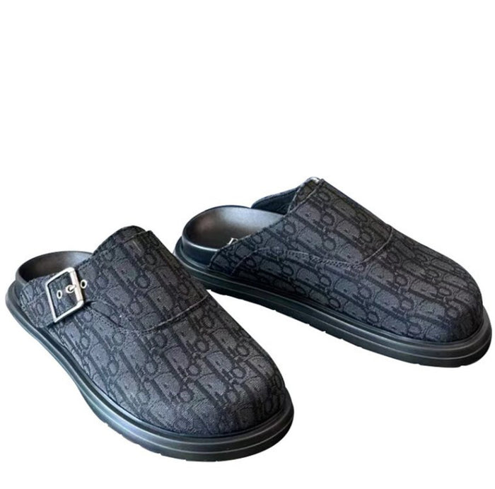 Dior Oblique Mule Tofflor Svart