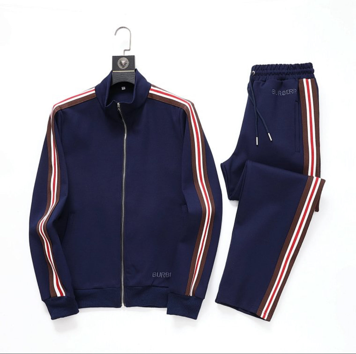 Burberry Icon Stripe Navy Track Suit