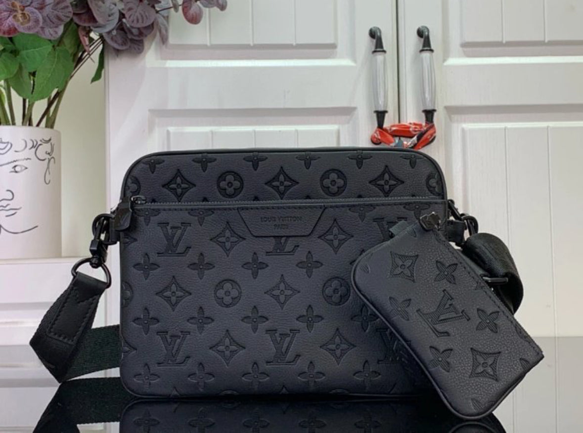 Louis Vuitton Trio Messenger – Monogram Shadow Black