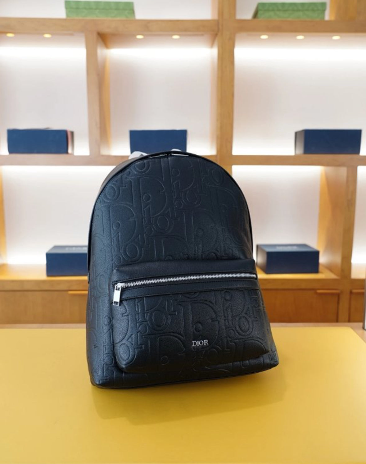 Dior Saddle Backpack – Black Oblique