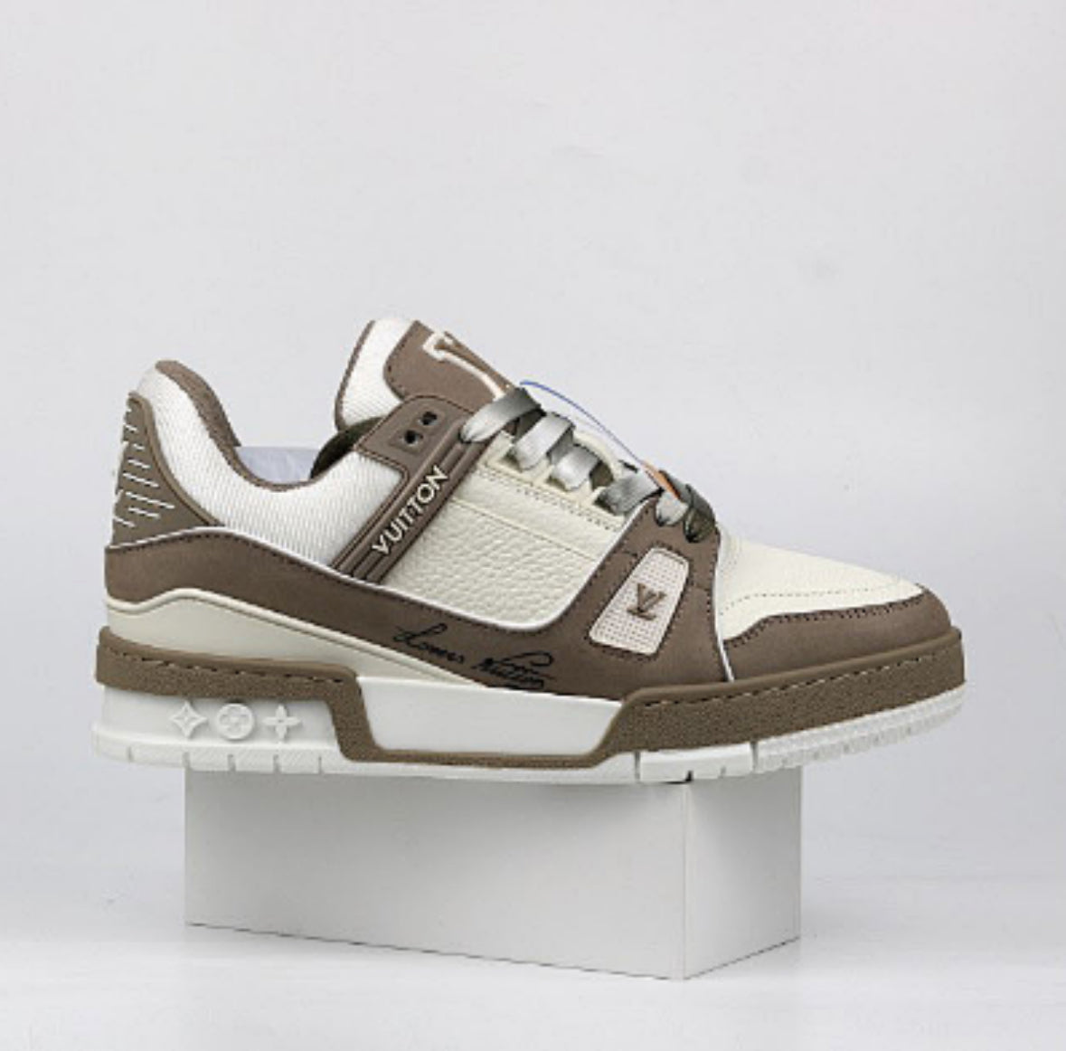 Louis Vuitton LV Trainer Sneaker – White/Brown