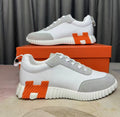 Hermès Bouncing Sneaker-White/Orange