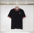 Moncler Tricolor Collar T-Shirt – Black