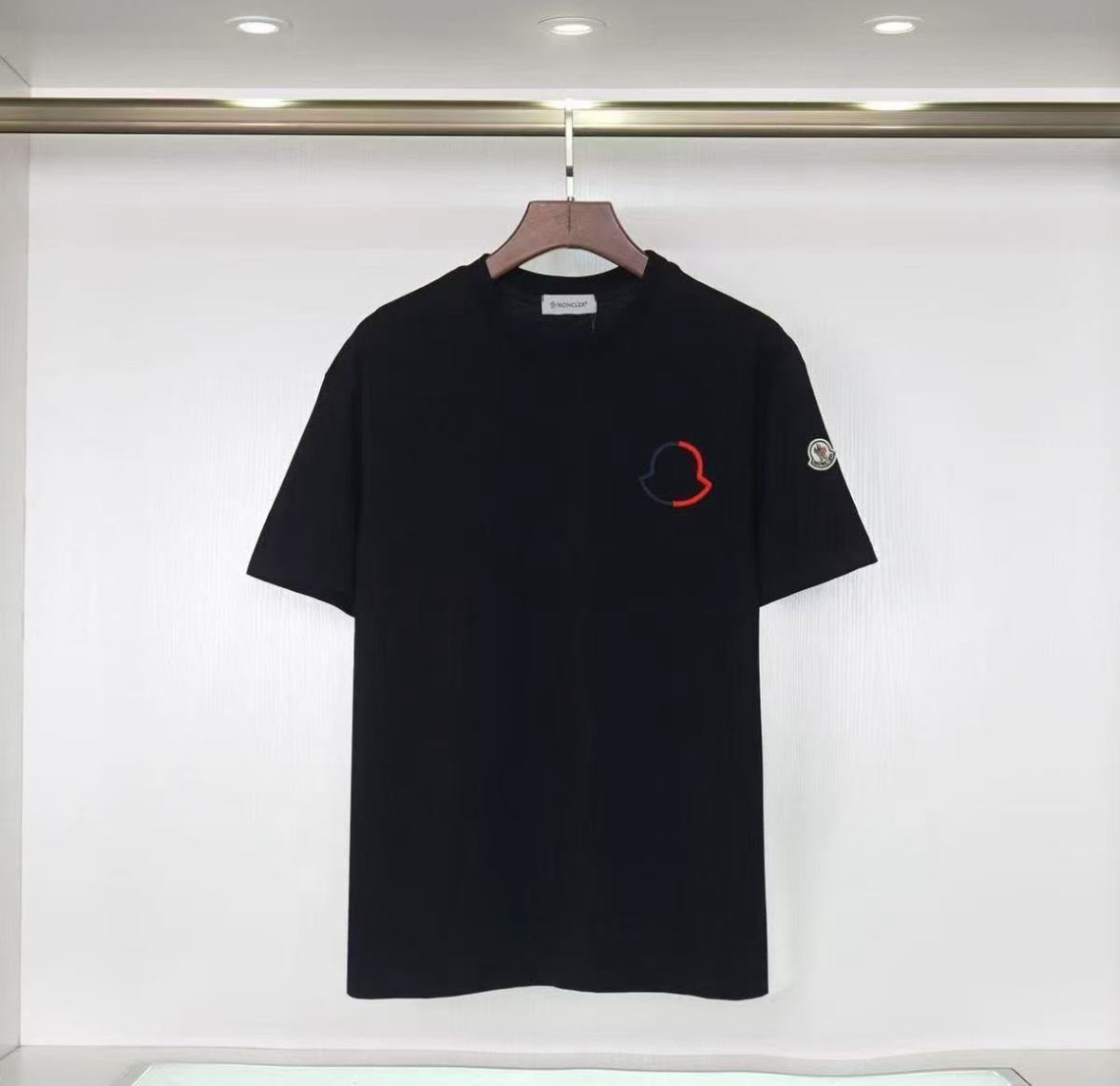 Moncler Outline Logo T-Shirt – Black