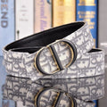Dior Oblique Saddle Belt – Grey