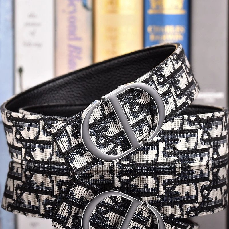 Dior Oblique Saddle Belt – Black