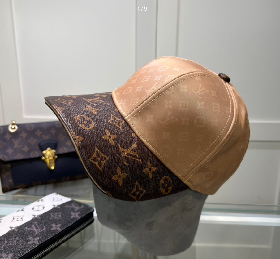 Louis Vuitton Monogram Mixed Canvas Cap – Beige & Brown