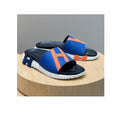Hermes bouncing slippers Blue/Orange