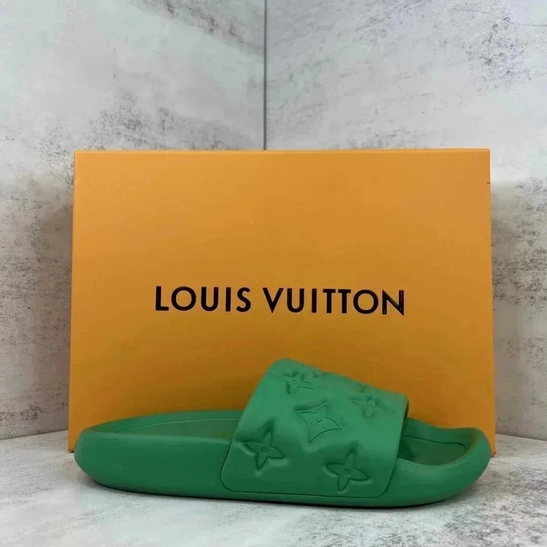 Louis Vuitton Miami Monogram Slides – Green