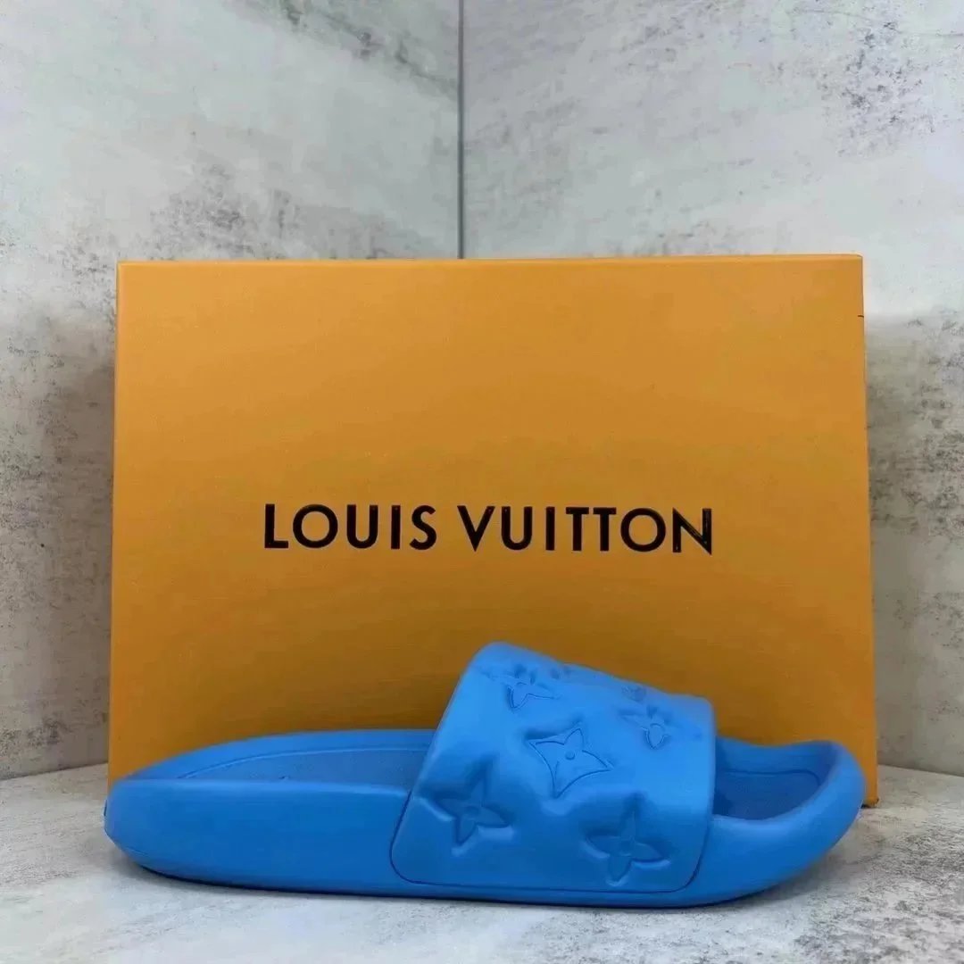 Louis Vuitton Miami Monogram Slides – Blue