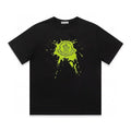 Moncler Paint-Splatter Logo T-Shirt – Black