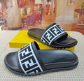 Fendi FF Slides – Black/White