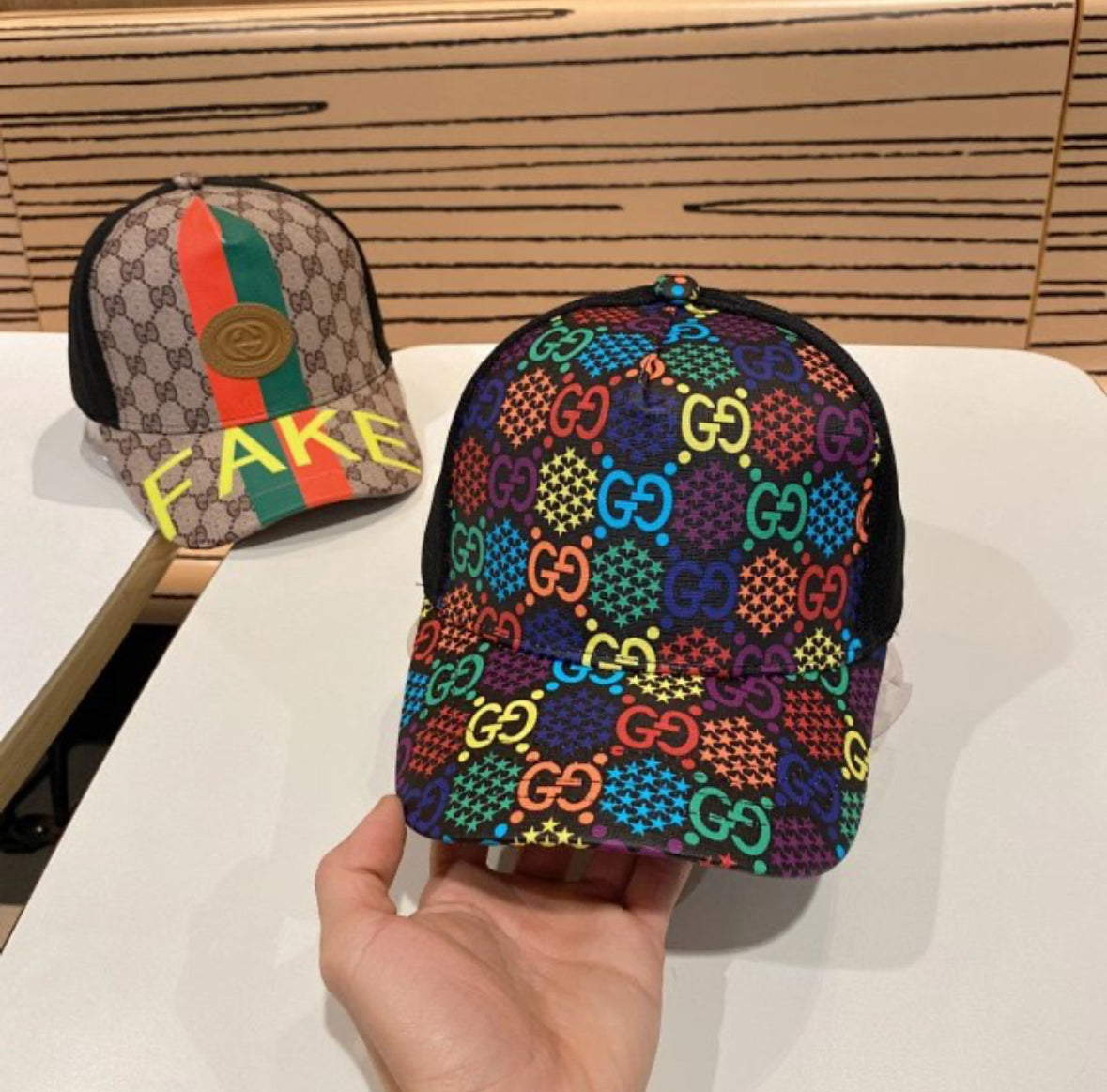 Gucci GG Supreme Multicolor Cap