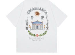 Casablanca Tennis Club T-Shirt – White/Grey