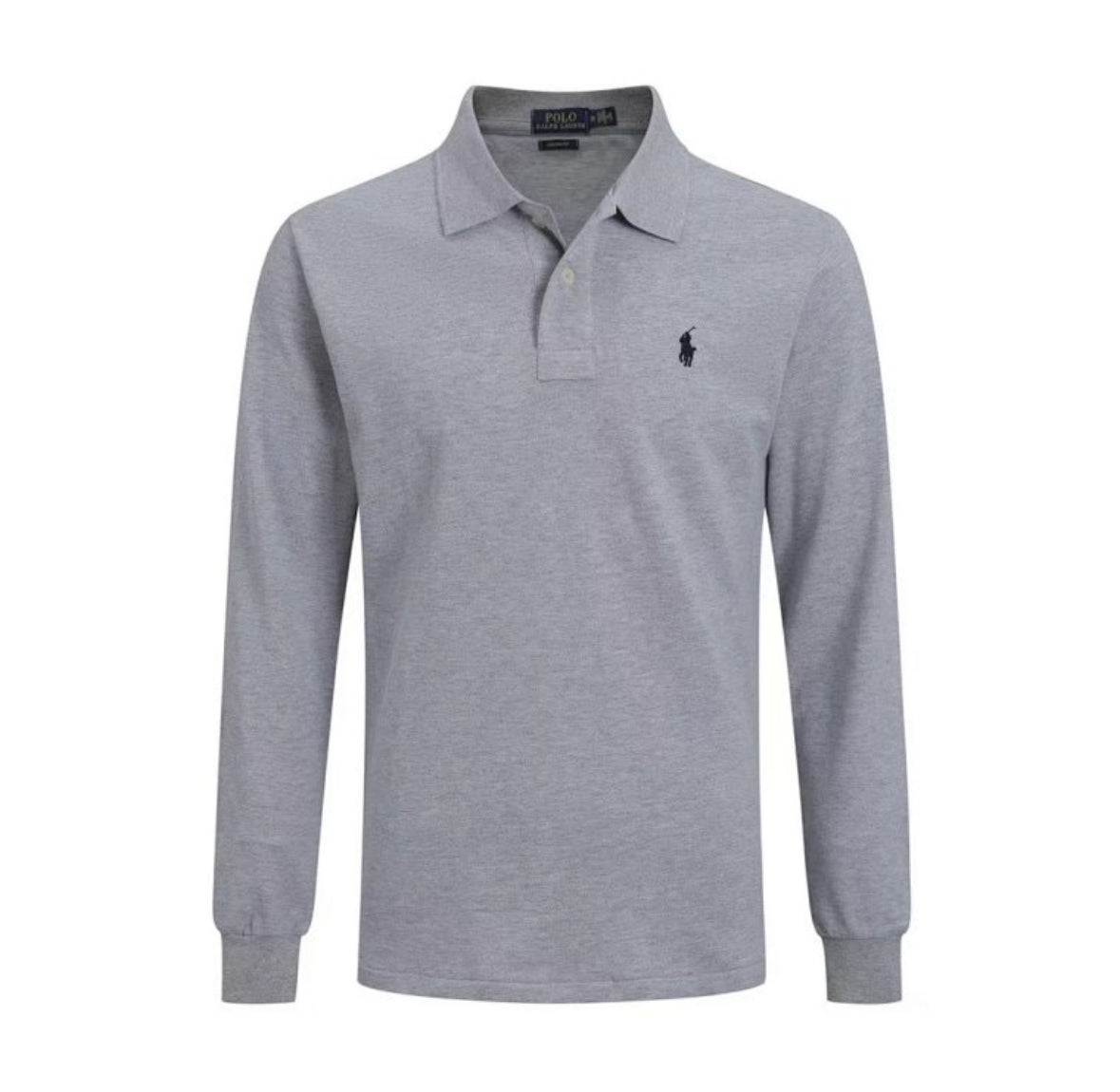 Polo Ralph Lauren Long Sleeve Polo – Light Grey