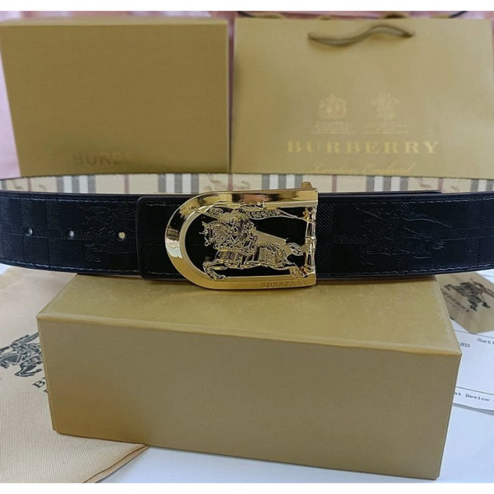Cintura Burberry Equestrian Knight – Nero/Oro