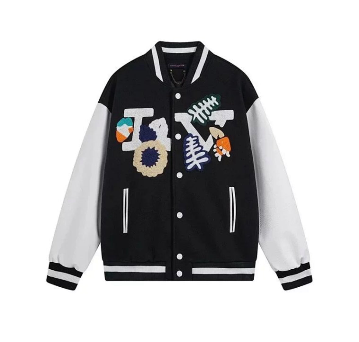Varsity Jacket – Black/White